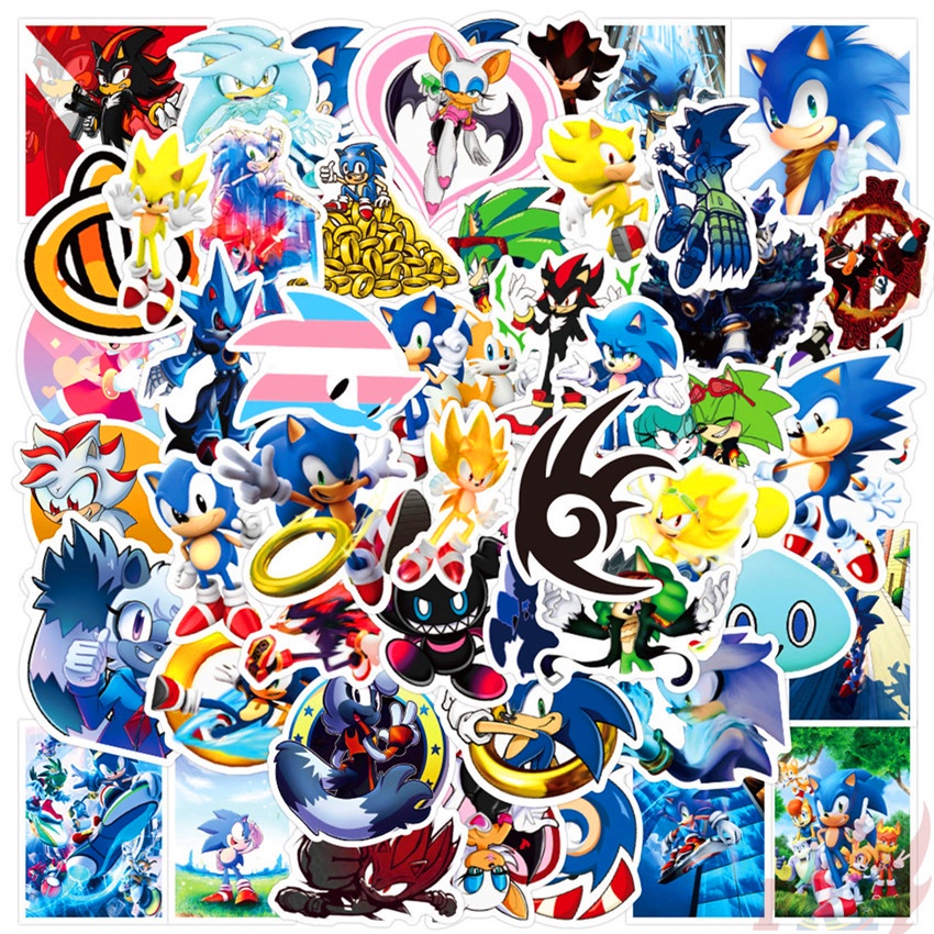 Sonic The Hedgehog Series 02 Stickers 50Pcs/Set Sonikku za Hejjihoggu ...