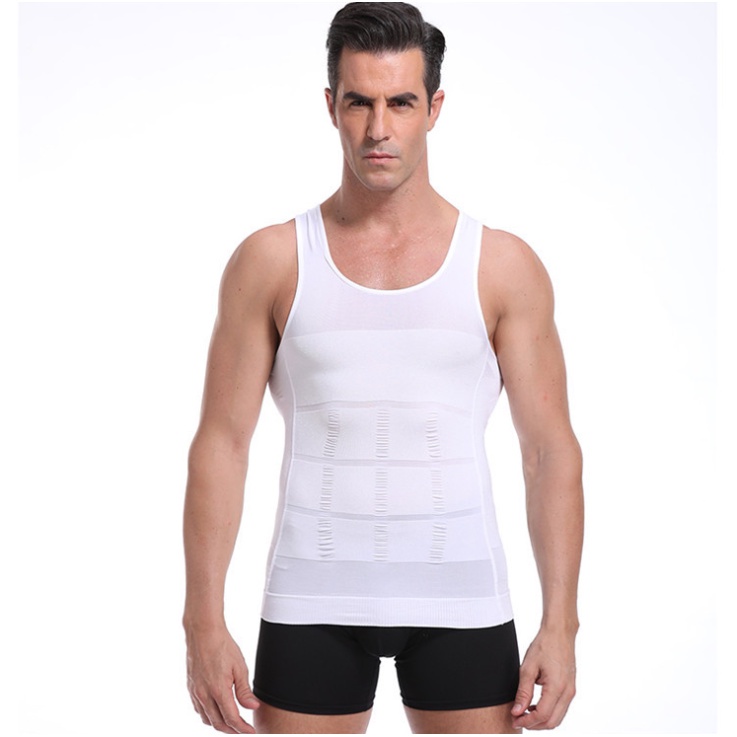 Mens Slimming T Shirt Body Shaper Compression Shirts