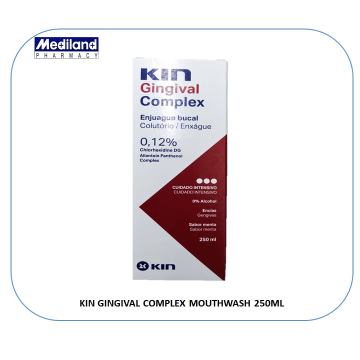 KIN GINGIVAL COMPLEX MOUTHWASH 250ml (GARGLE/ORAL HYGIENE) Shopee