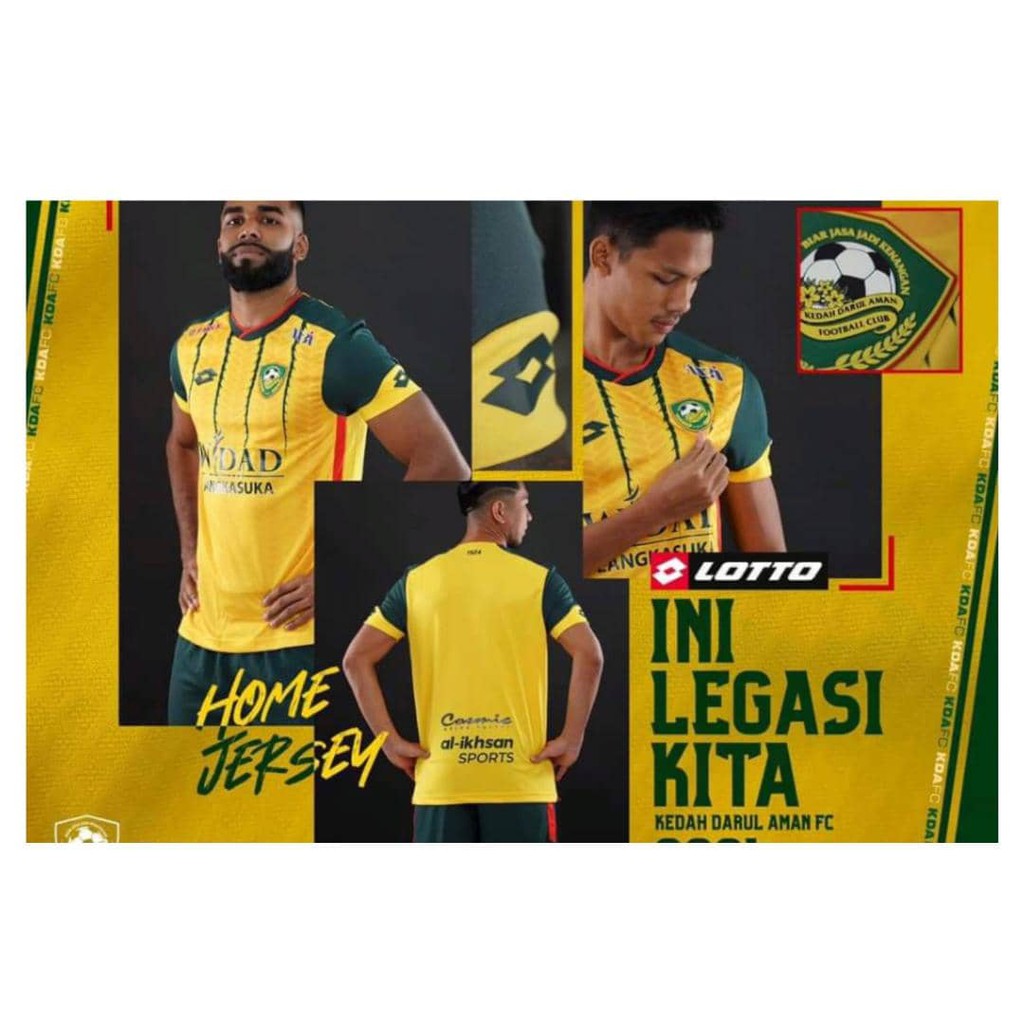 HOT ITEM) JERSEY BOLA KEDAH 2021/2022 Shopee Malaysia