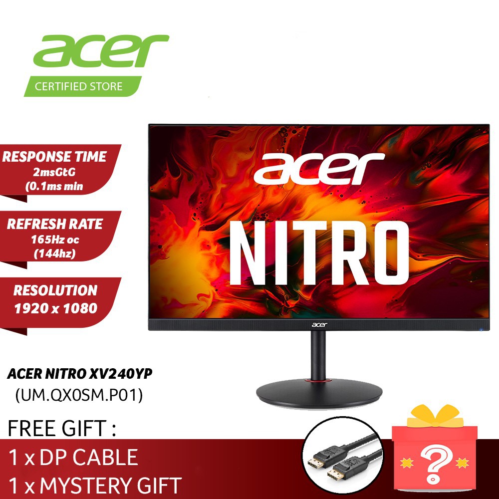 Acer Nitro Xv240yp 165hz Ips Monitor Gaming Include Hdmidp Cable Shopee Malaysia 4768