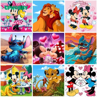 Disney DIY Diamond Painting Mickey Mouse Minnie Full Embroidery Cross  Stitch Moon 5D Mosaic Picture Cartoon Handmade Hobby - AliExpress