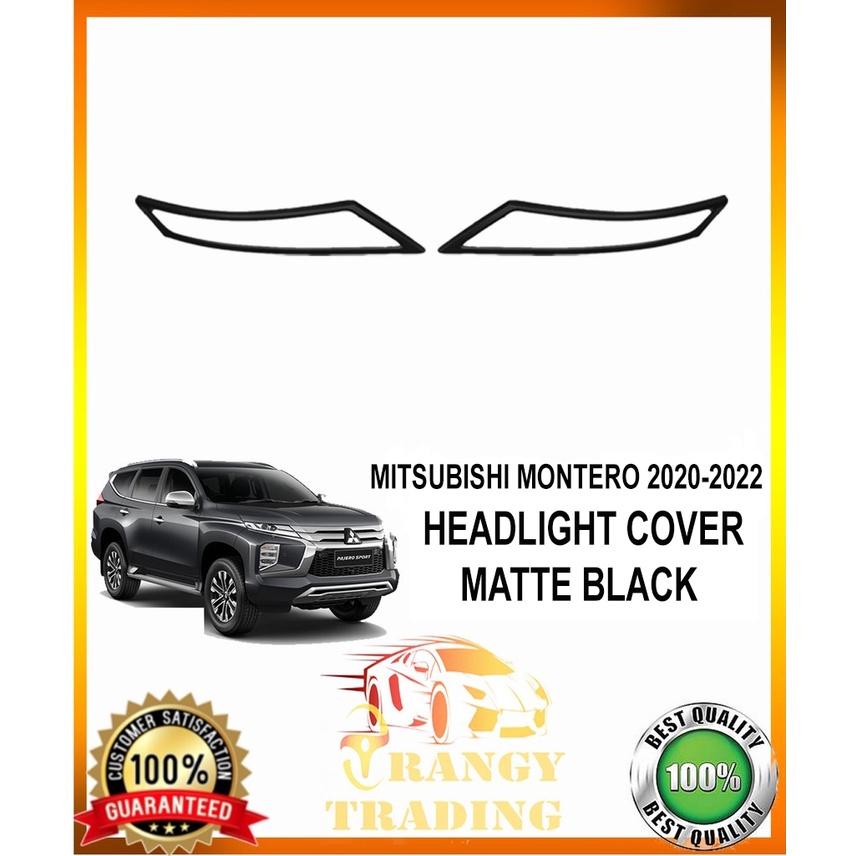 Mitsubishi Montero 2020 to 2024 Headlight cover matte black 2021 2022