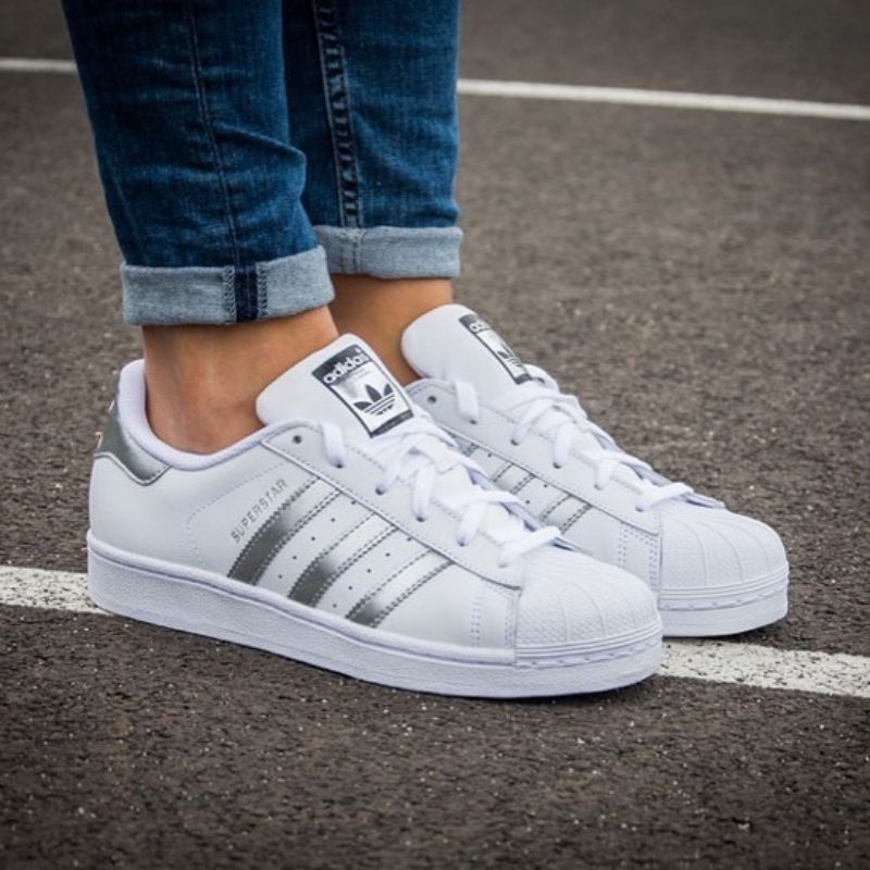 AUTHENTIC Adidas Superstar Liquid Silver Shopee Malaysia