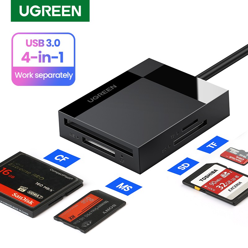 UGREEN SD Card Reader Android USB 3.0 OTG Hub Card Adapter Shopee
