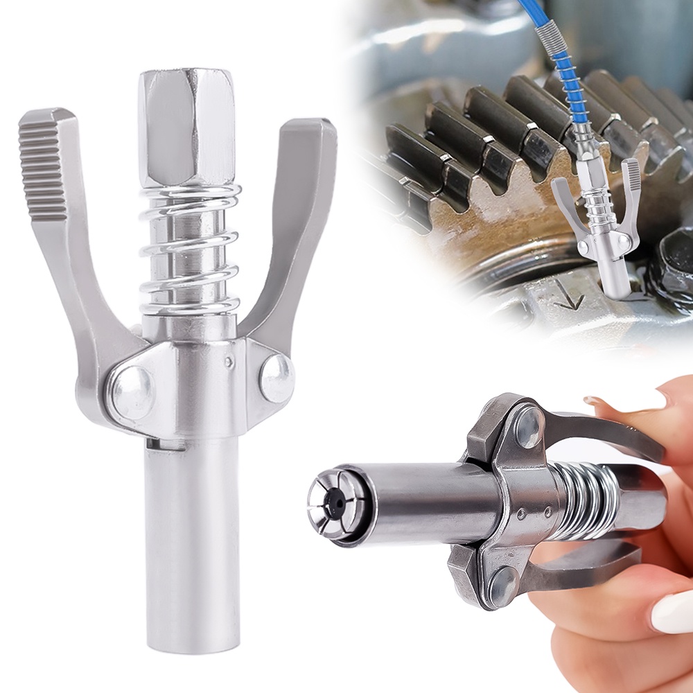 Stainless Steel High Pressure Lock Clamp Type Grease Nozzle/ Double