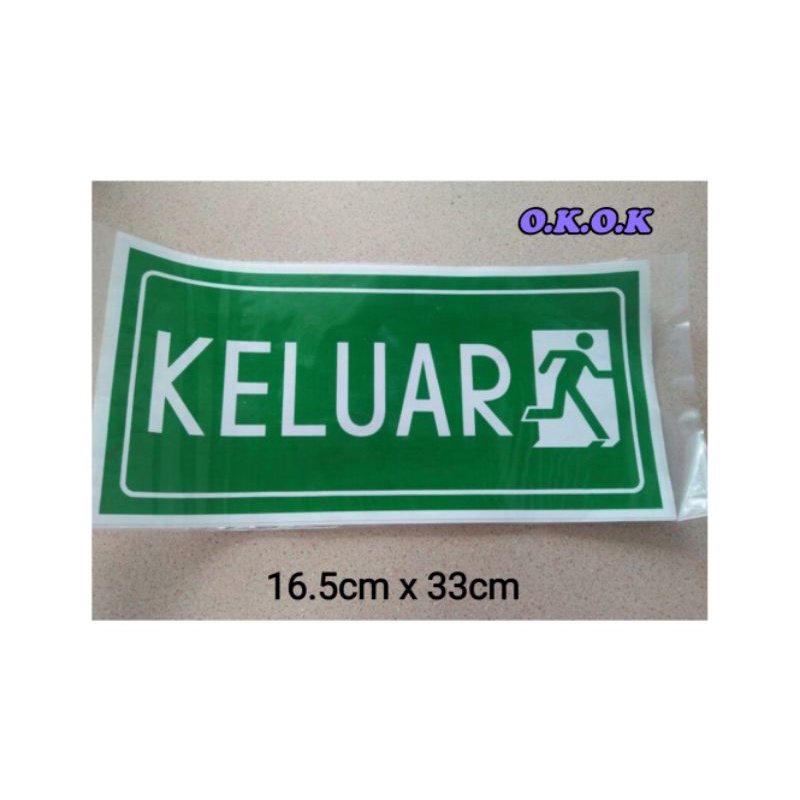Sign Sticker (Big) 标志贴纸 (大) Pelekat Logo (Besar) | Shopee Malaysia