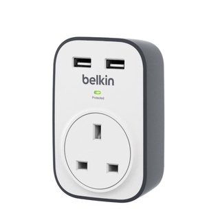 Belkin BSV103SA SurgeCube 1 Outlet Surge Protector With 2 X 2.4A Shared ...