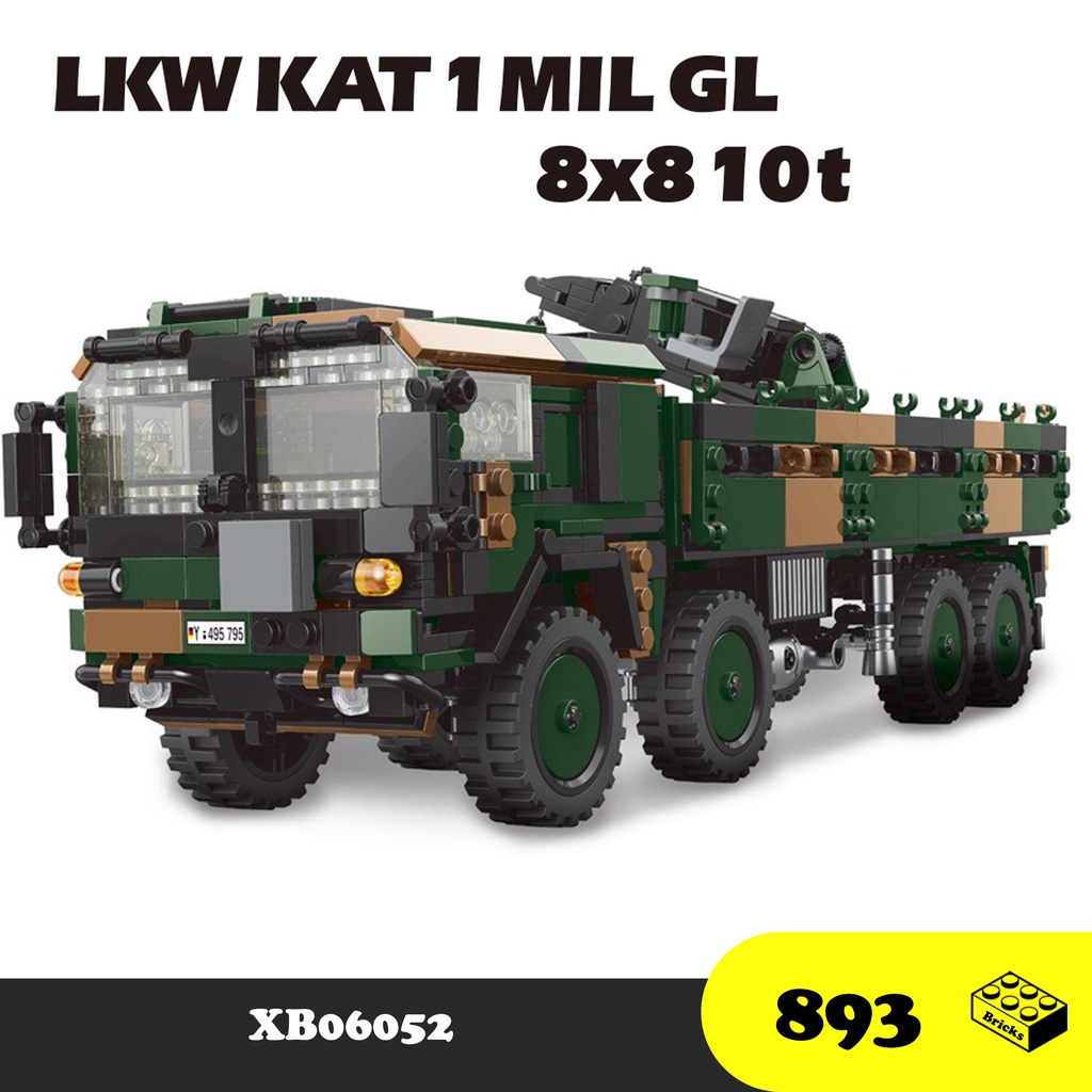 Kat I Military Truck Assembly Toy - Xingbao XB06052 Armored Truck Smart ...