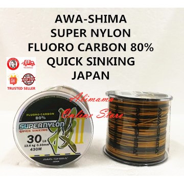 AWA-SHIMA SUPER NYLON FLUORO CARBON 80% QUICK SINKING JAPAN
