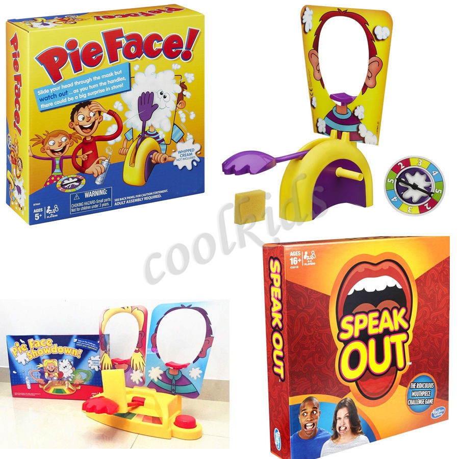 Hasbro Pie Face Showdown Game Dual Challenge ready to ship Family Time Speak out Shopee Malaysia