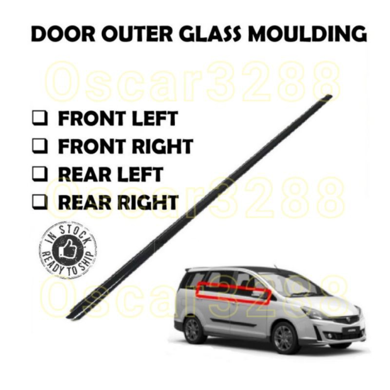 *Proton Exora Door Glass Outer Moulding *MT (Original) Shopee Malaysia