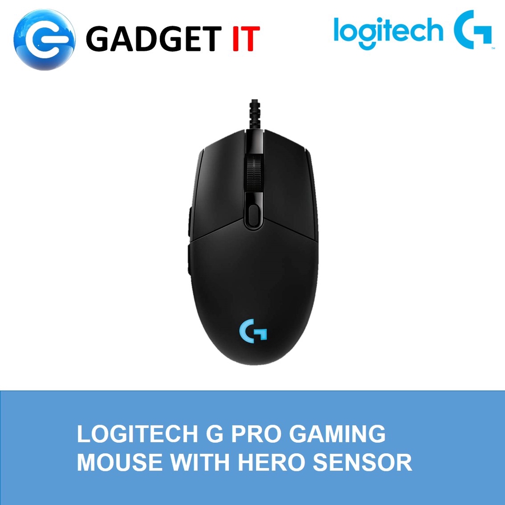 LOGITECH G PRO WIRED GAMING MOUSE HERO 16K SENSOR, RGB, ULTRA ...