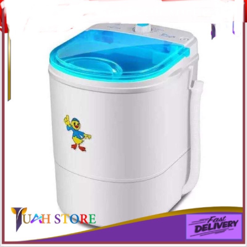 Mini Washing Machine Single Barrel 2in1 Clean And Dry Portable Machine ...