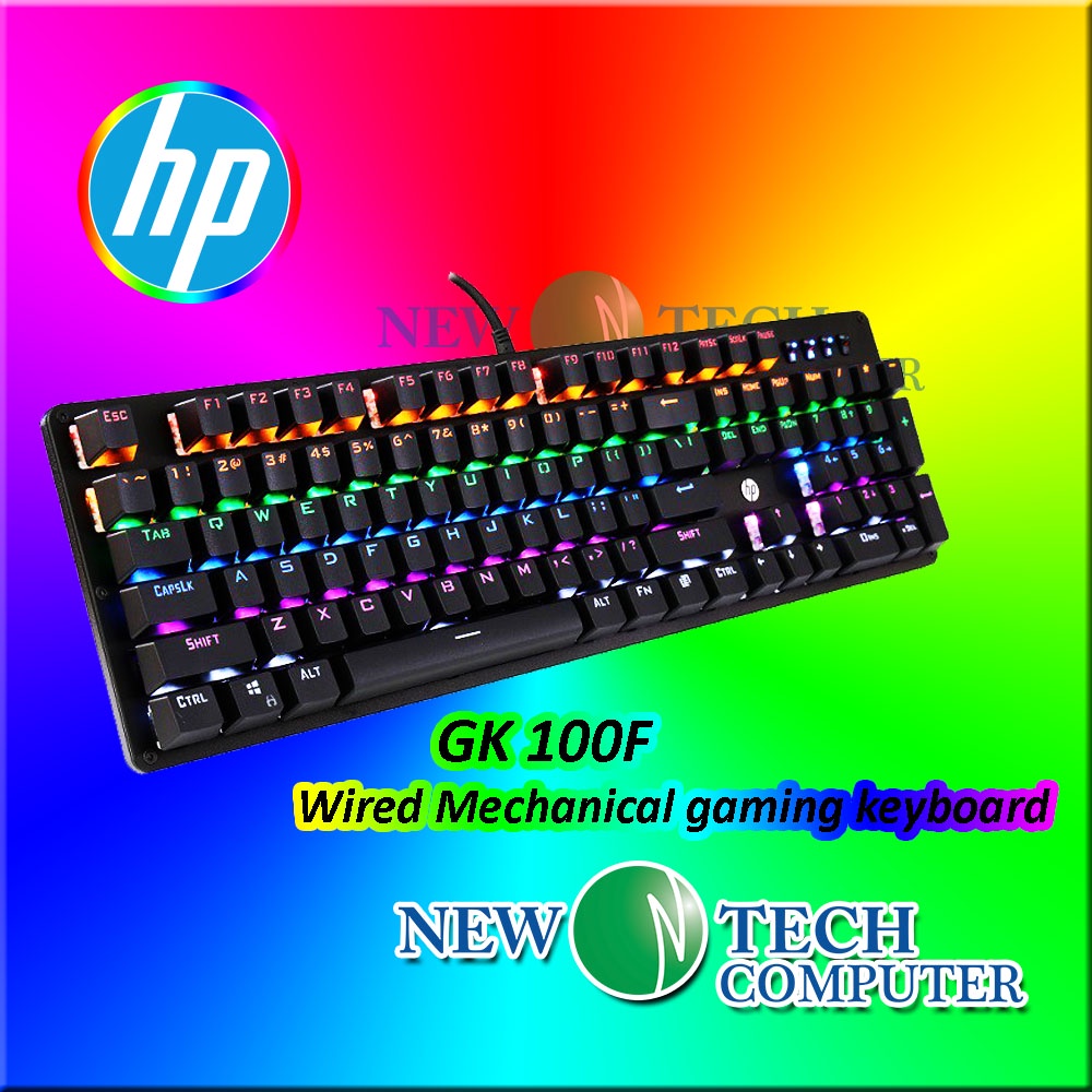 HP GK100F REAL WIRED MECHANICAL MIXED BACKLIGHT GAMING KEYBOARD (BLUE SWITCH) Shopee Malaysia