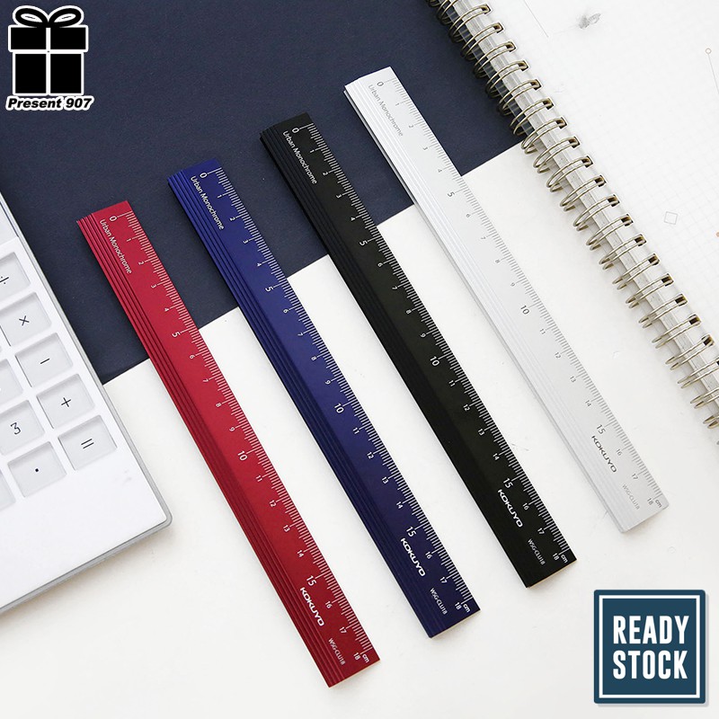 KOKUYO Metal Ruler 18cm Alumite Ruler Urban Monochrome for Patchwork ...
