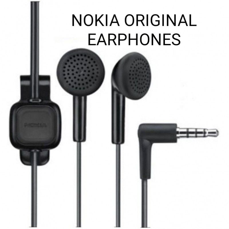 Écouteurs Intra-auriculaires NOKIA WH-102 / WH-101 - Jack 2,5 Mm, Noir, D'occasion