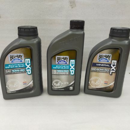 BEL-RAY 4T ENGINE OIL SYNTHETIC ESTER BLEND 10W-40 &15W-50 & 20W-50 ...