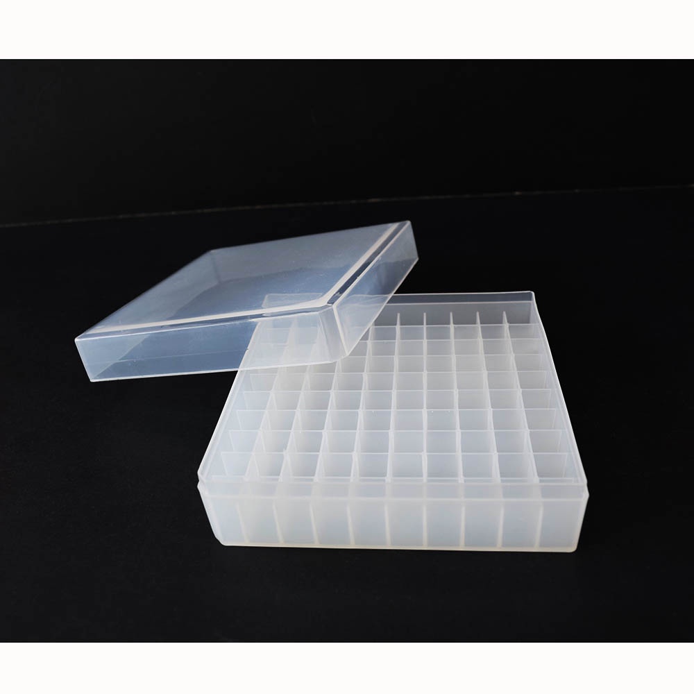 Cryotube HPLC Vials Storage Box PP Storage Rack Polypyrene 100 wells ...