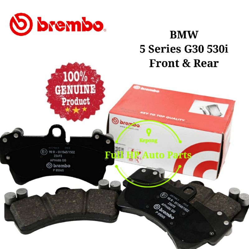 Original Brembo Front Rear Brake Pad - BMW G30 5 Series 530i | Shopee ...