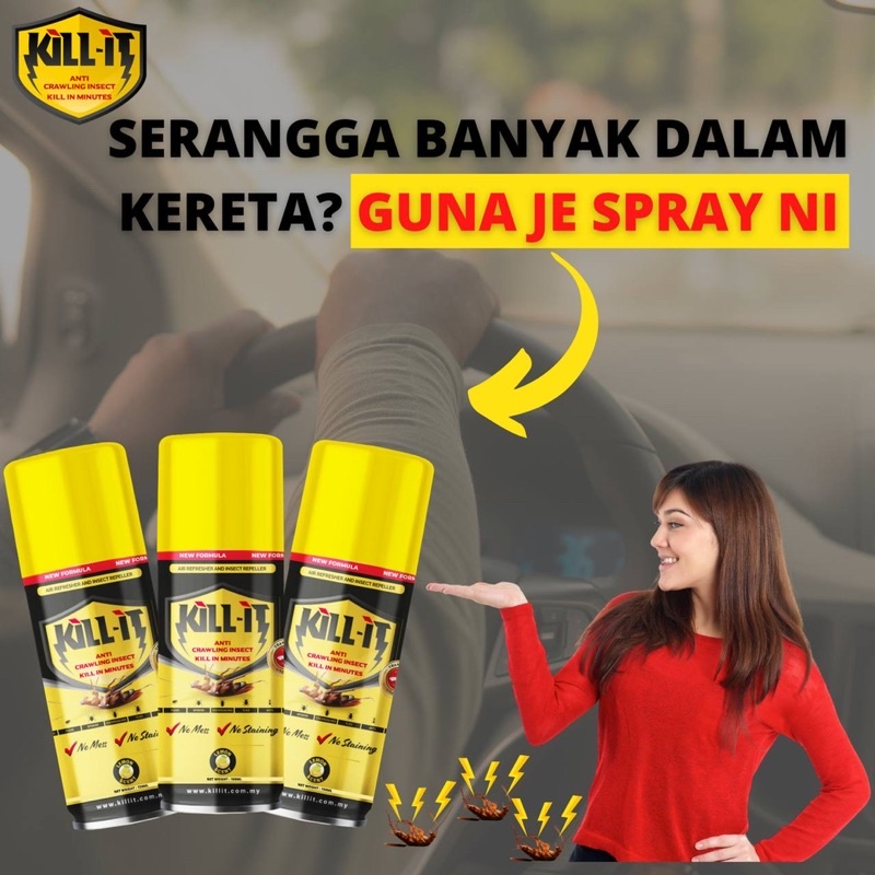 Spray Lipas/Serangga Kill It Terbaik Malaysia | Shopee Malaysia