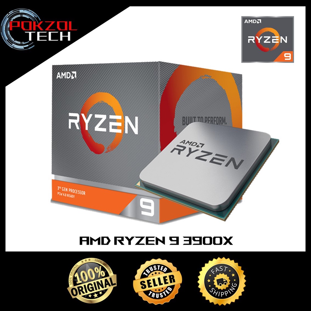 AMD Ryzen 9 3900X 12 Cores / 24 Threads | Shopee Malaysia
