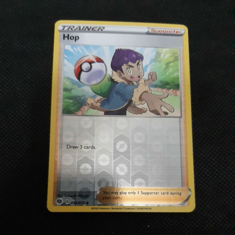 Pokemon Card TCG: Champion's Path Trainer: Hop/ Pokemon Center Lady/ Piers/  Poke ball/ Great ball/ Potion (REVERSE HOLO) | Shopee Malaysia