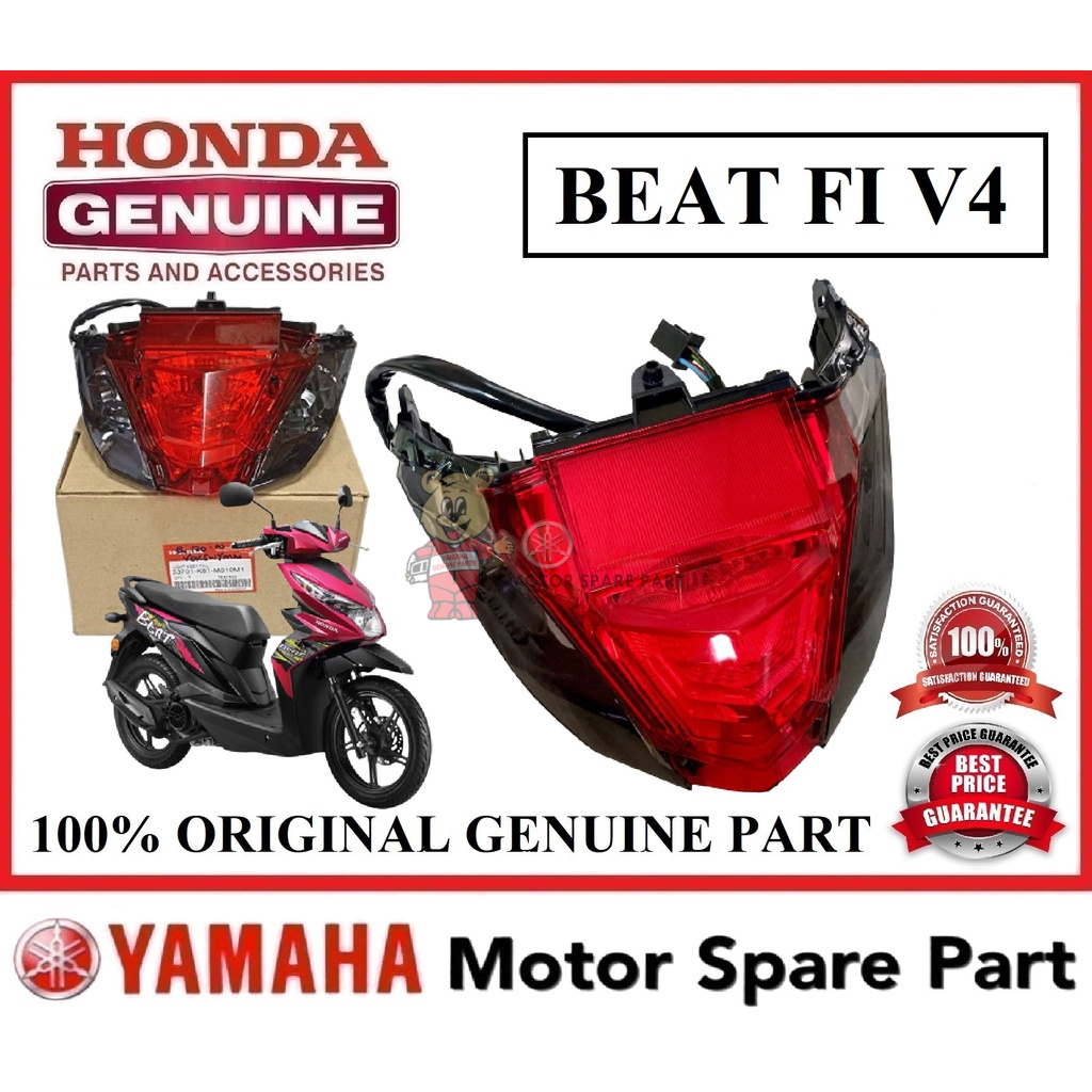 (100 ORIGINAL) HONDA BEAT FI V4 TAIL LAMP ASSY // 33700K1AM010M1
