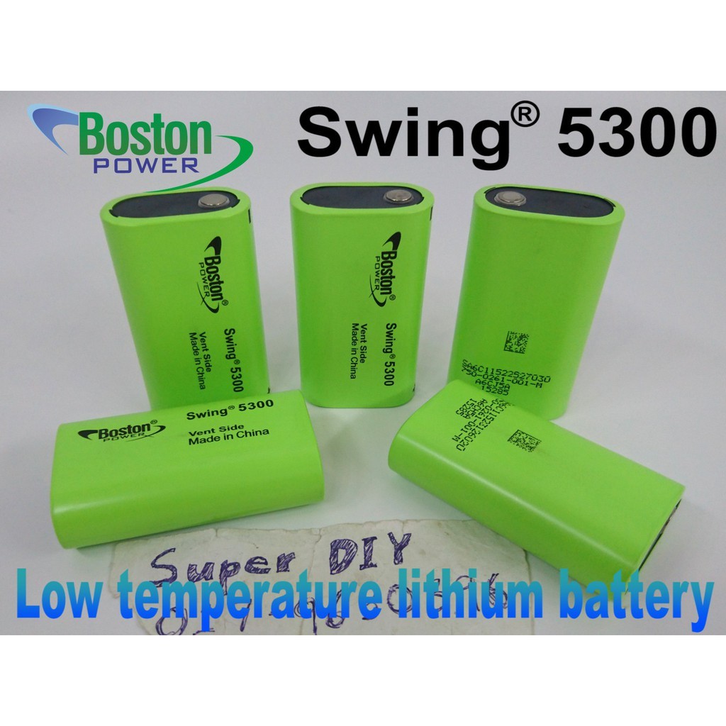 BOSTON power swing 3.7V 5300mAh low temperature li-ion lithium ion ...