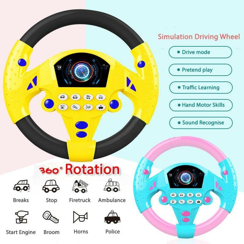 Back seat best sale steering wheel toy