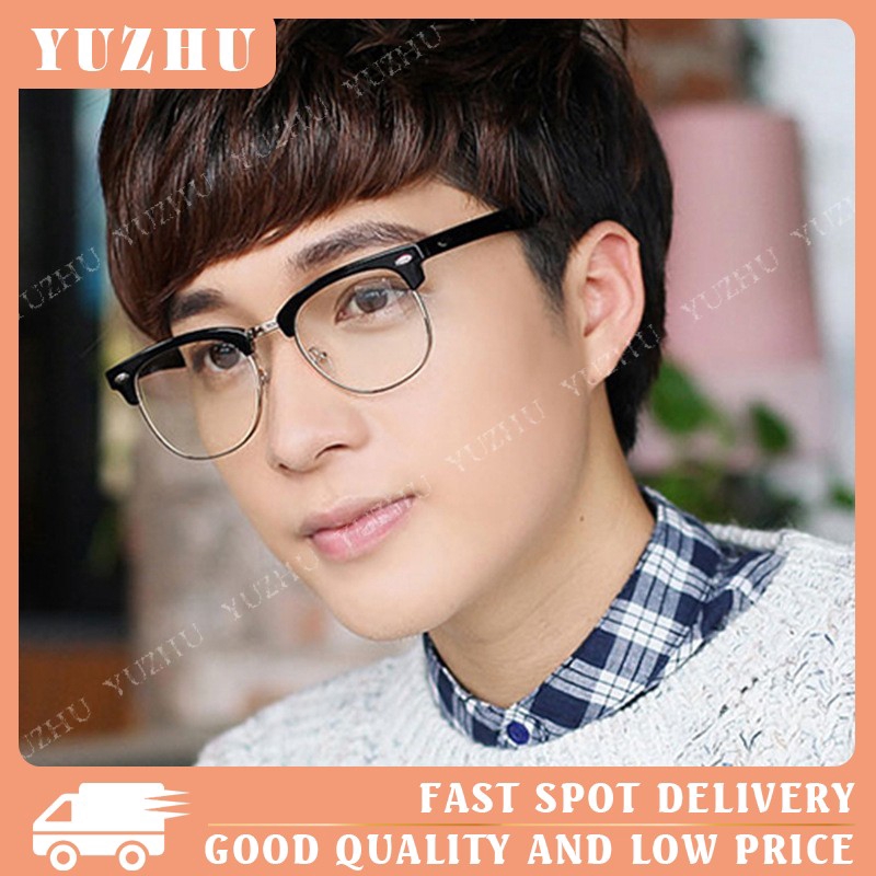 Mens half sales frame eyeglasses