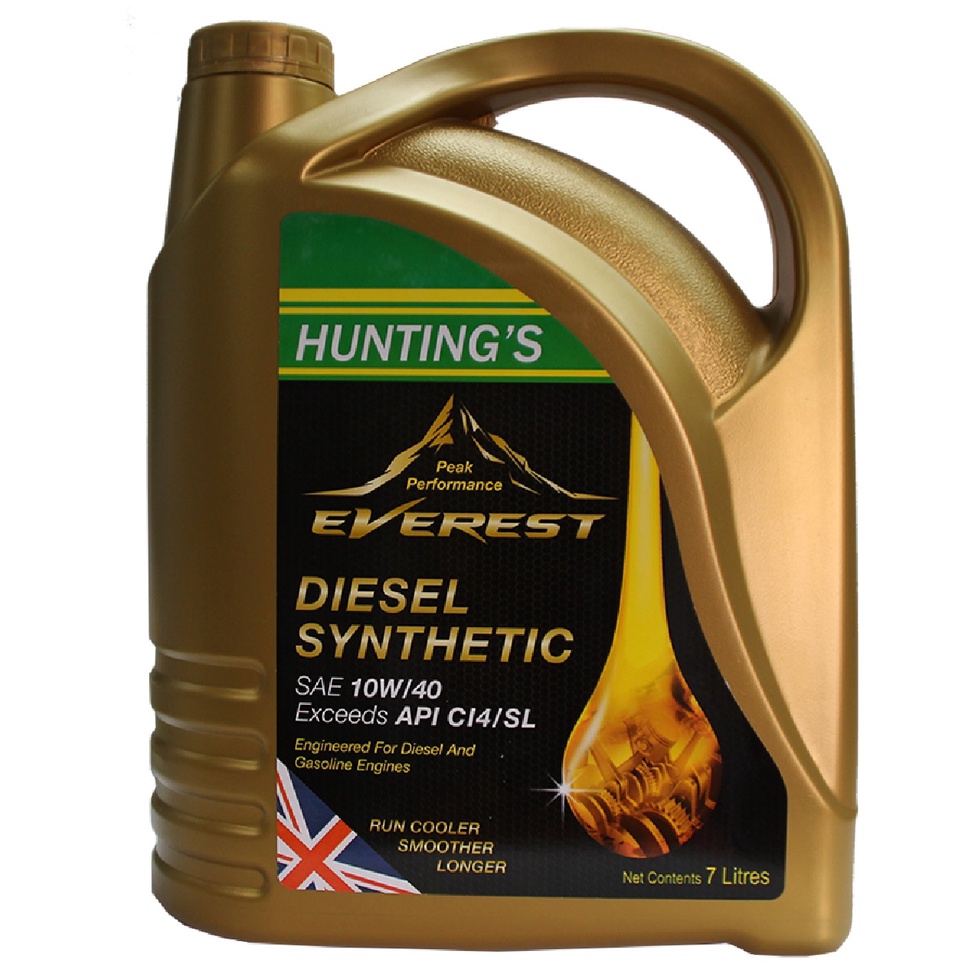 Hunting's Engine Oil Diesel Synthetic Exceeds SAE 10W/40 API CI4/SL (7 ...