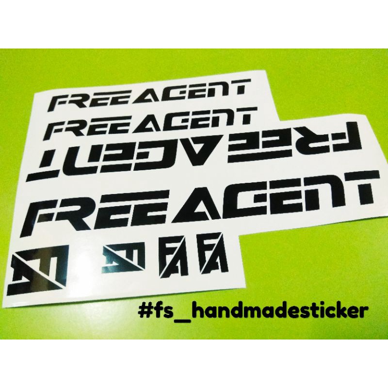 Free agent bmx decals hotsell