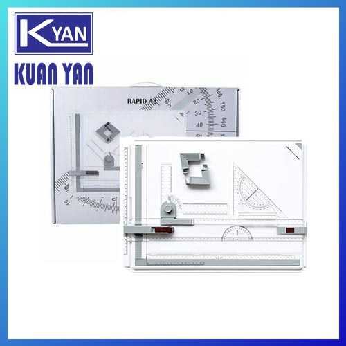 Rapid Drawing Board A3 Technical Drawing Board (White) with Adjustable