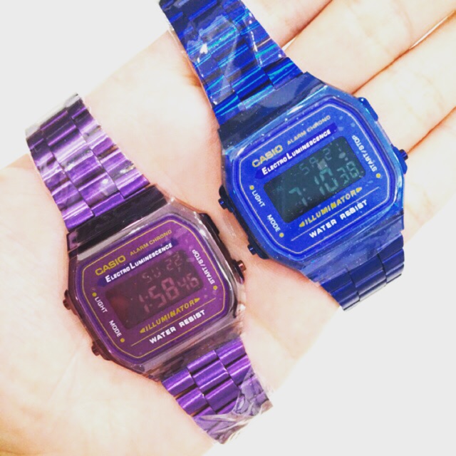 Casio 2024 a168 purple