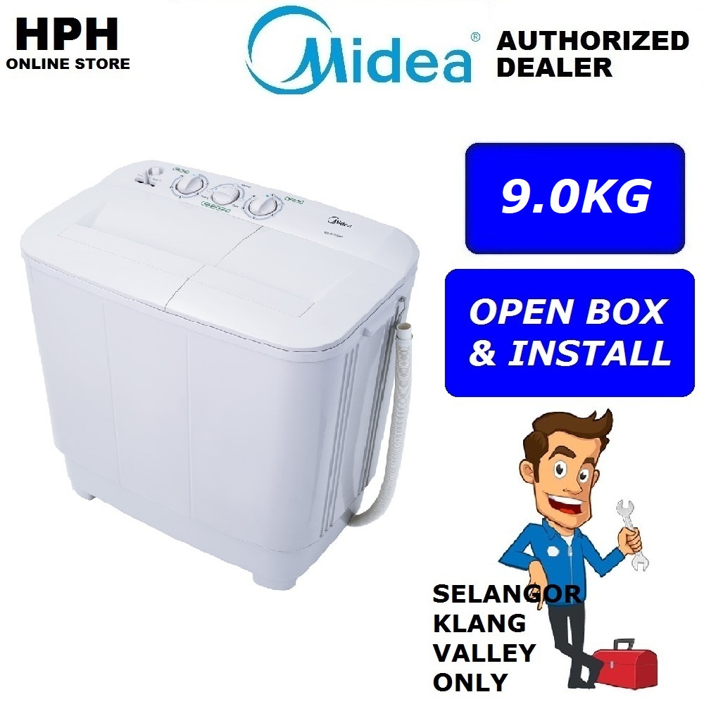 Midea 9KG Semi Auto Washing Machine Mesin Basuh Separuh Auto MSW-9008P ...