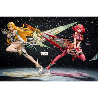 Xenoblade Chronicles 2 Mythra & Pyra Action Figure - 27cm PVC Anime Model - New In Box