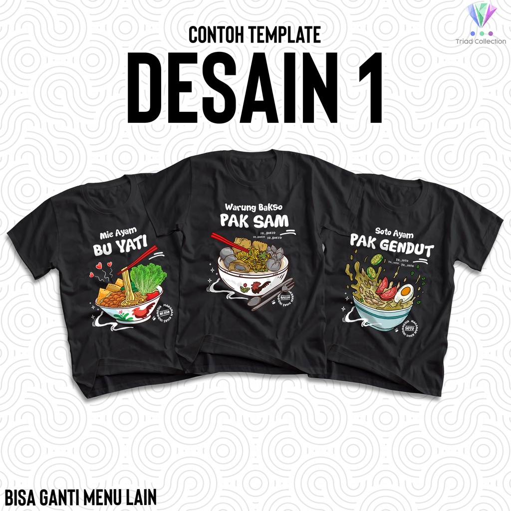 Custom T-SHIRTS CLOTHES UNIFORM CAN REQUEST PLACE NAME | Indonesian ...