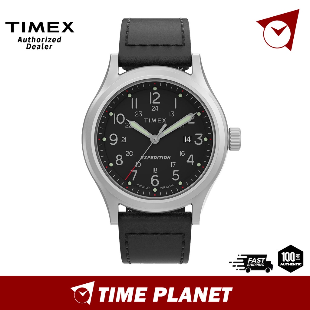 [Official Warranty] Timex TW2V07400 Expedition Sierra 41mm Leather