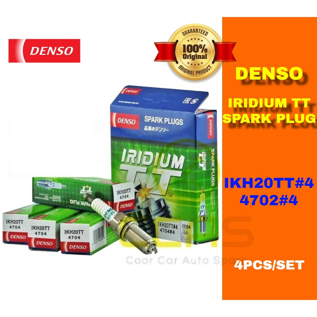 100% IKH20TT DENSO IRIDIUM TT SPARK PLUG IKH20TT 4704 (4PCS) IKH20 NEW ...