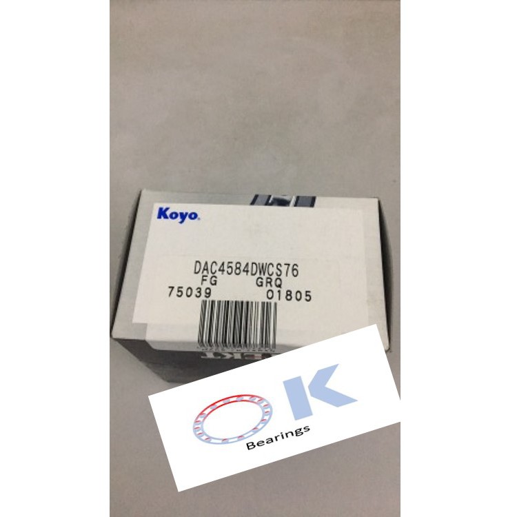 DAC4584DWCS76 KOYO(Front Wheel Bearings - Hyundai Sonata,Sante Fe ...