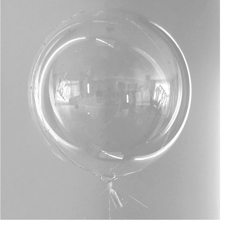 18/24in Bobo Round Clear Transparent Balloon Party Celebration | Shopee ...