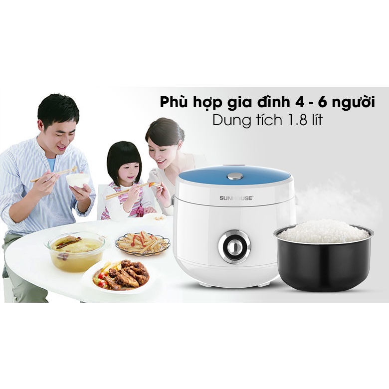 Sunhouse SHD8606 1.8 liter Lid Rice Cooker | Shopee Malaysia