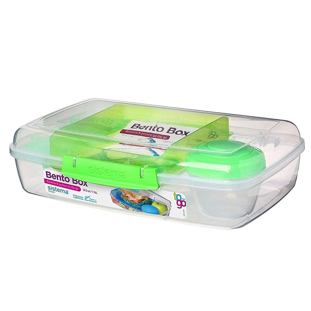 Sistema To Go Bento Cube, 1.25L, Assorted Colours - Drink Bottles &  Lunchboxes