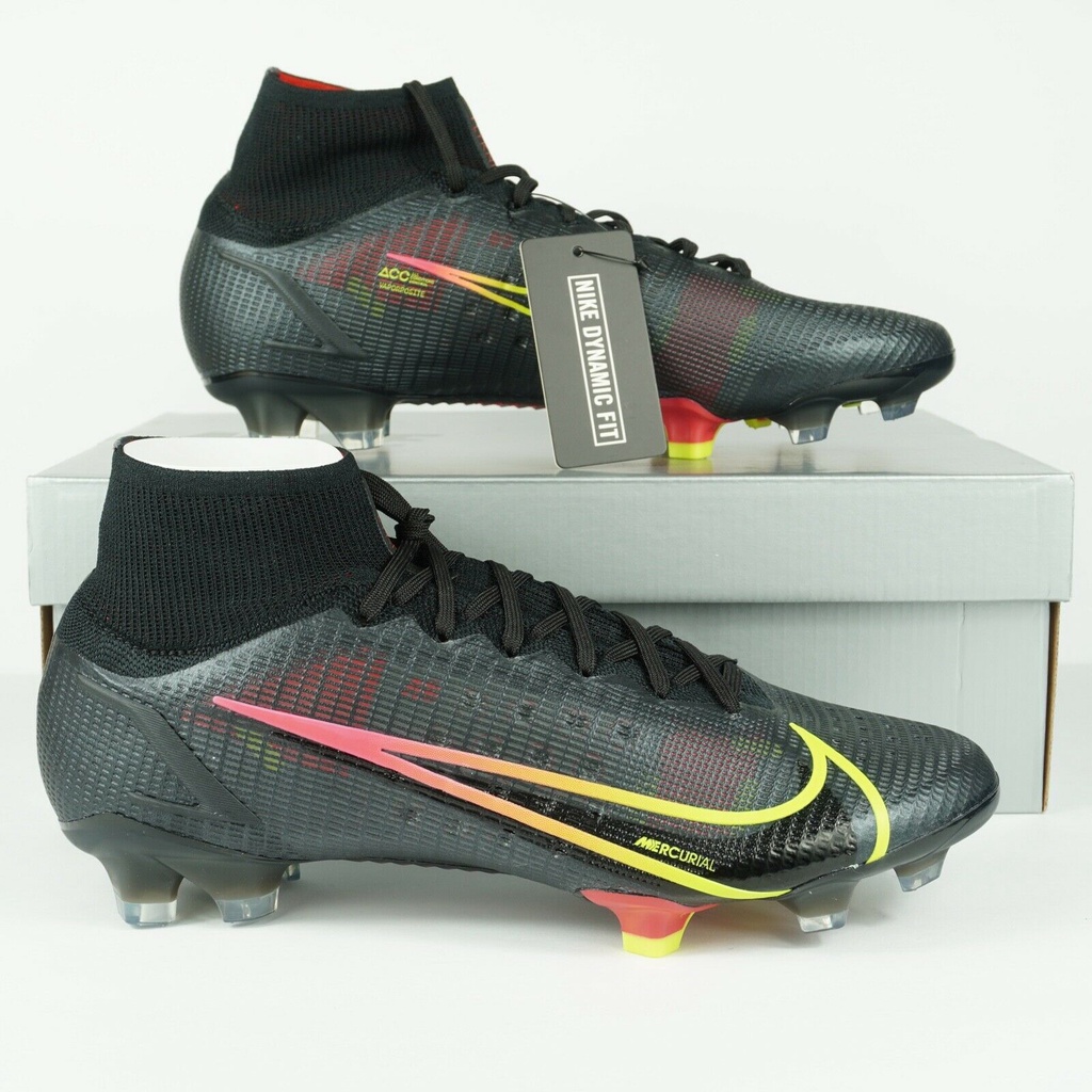 New Nikes Mercurial Superfly 8 elite FG black cyber men's size 39-45 ...