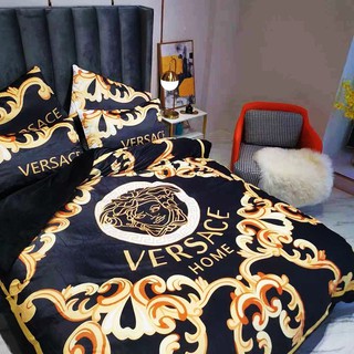 NEW HOTEL Cadar Kain Sejuk Lembut Branded Luxury Premium LV Channel Gucci  Single Queen Bedding Bedsheet With Pillow Cover