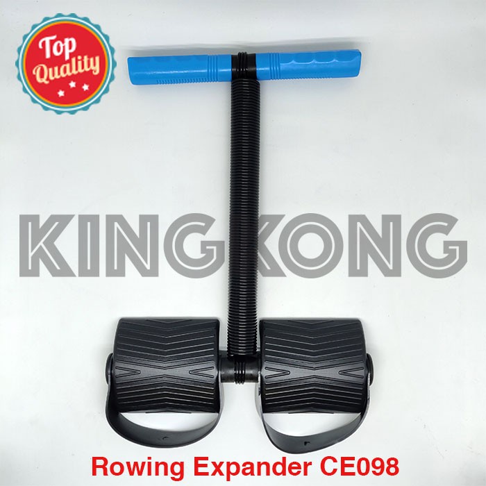 Rowing Expander Exercise Trains Muscles, Feet, Hands, Back, Thighs, Gym ...