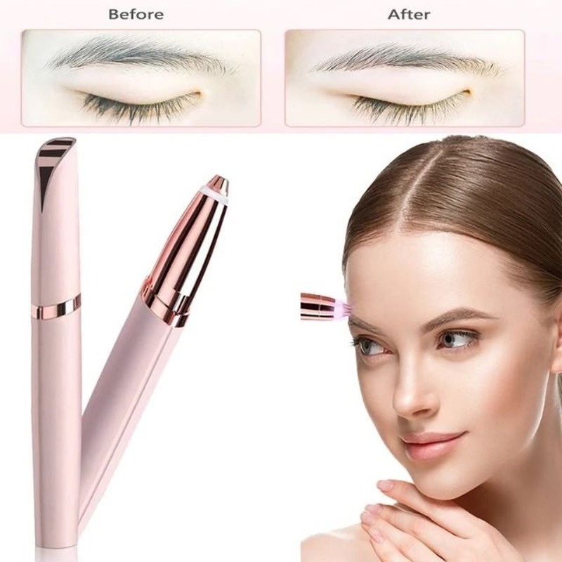 USB Rechargeable Electric Eyebrow Trimmer Painless Eyebrow Razor for