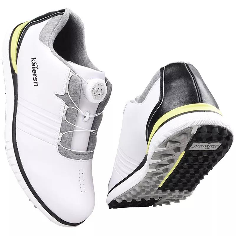 New Golf Shoes Men Waterproof Sports Shoes Knobs Buckle Shoe Mesh