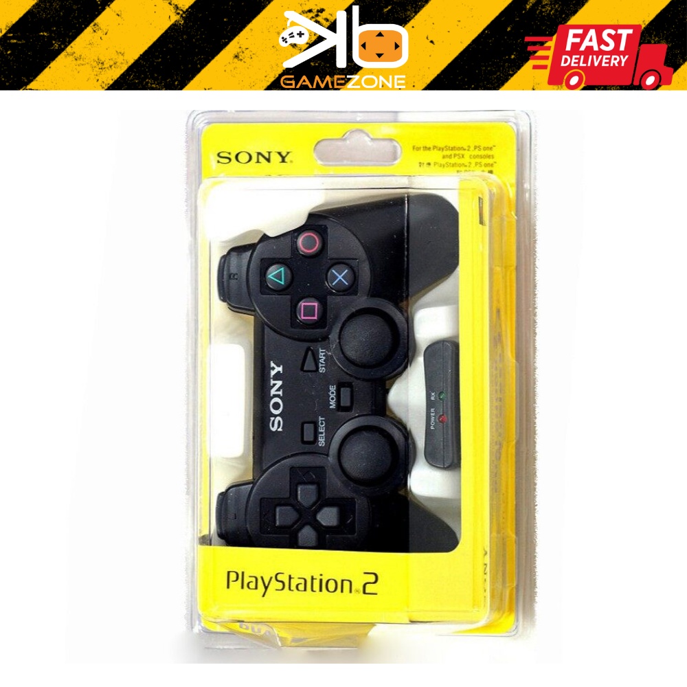 Sony PS 2 PS2 Black Wireless DualShock 2 Controller Shopee Malaysia